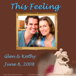 CD cover for original first dance wedding song