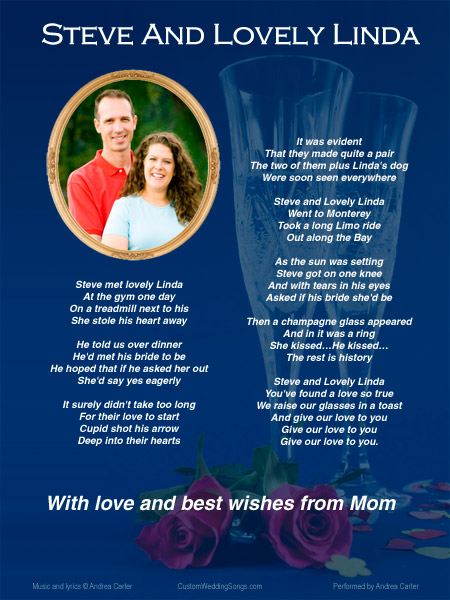 Lyric sheet with Champagne Glasses, including lyrics